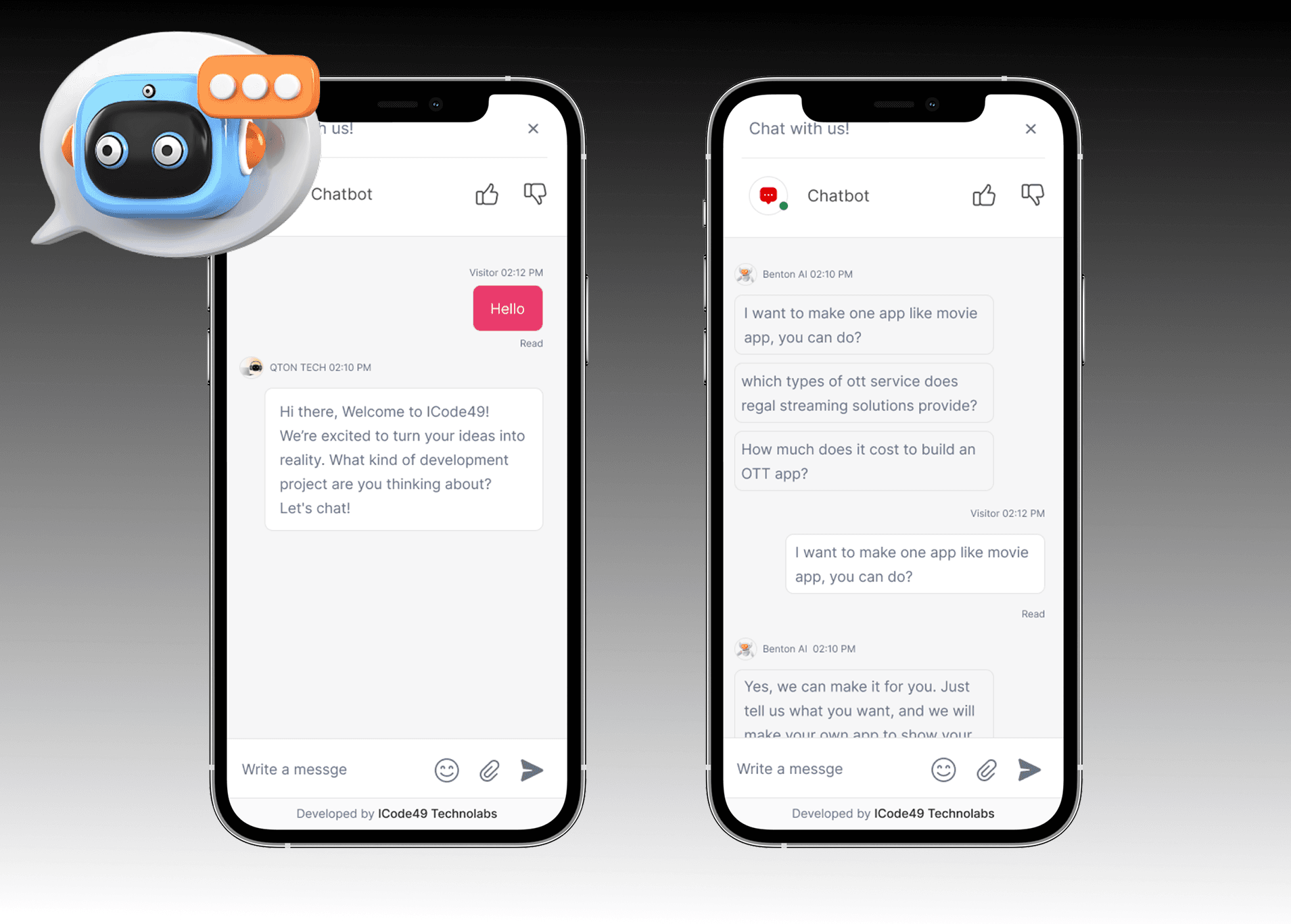 AI Sales Chatbot for OTT Solutions